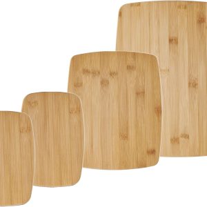 4-Piece Reversible Bamboo Board Set