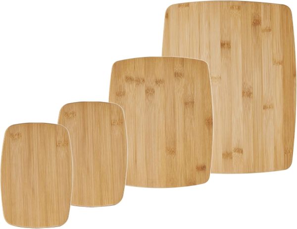 4-Piece Reversible Bamboo Board Set